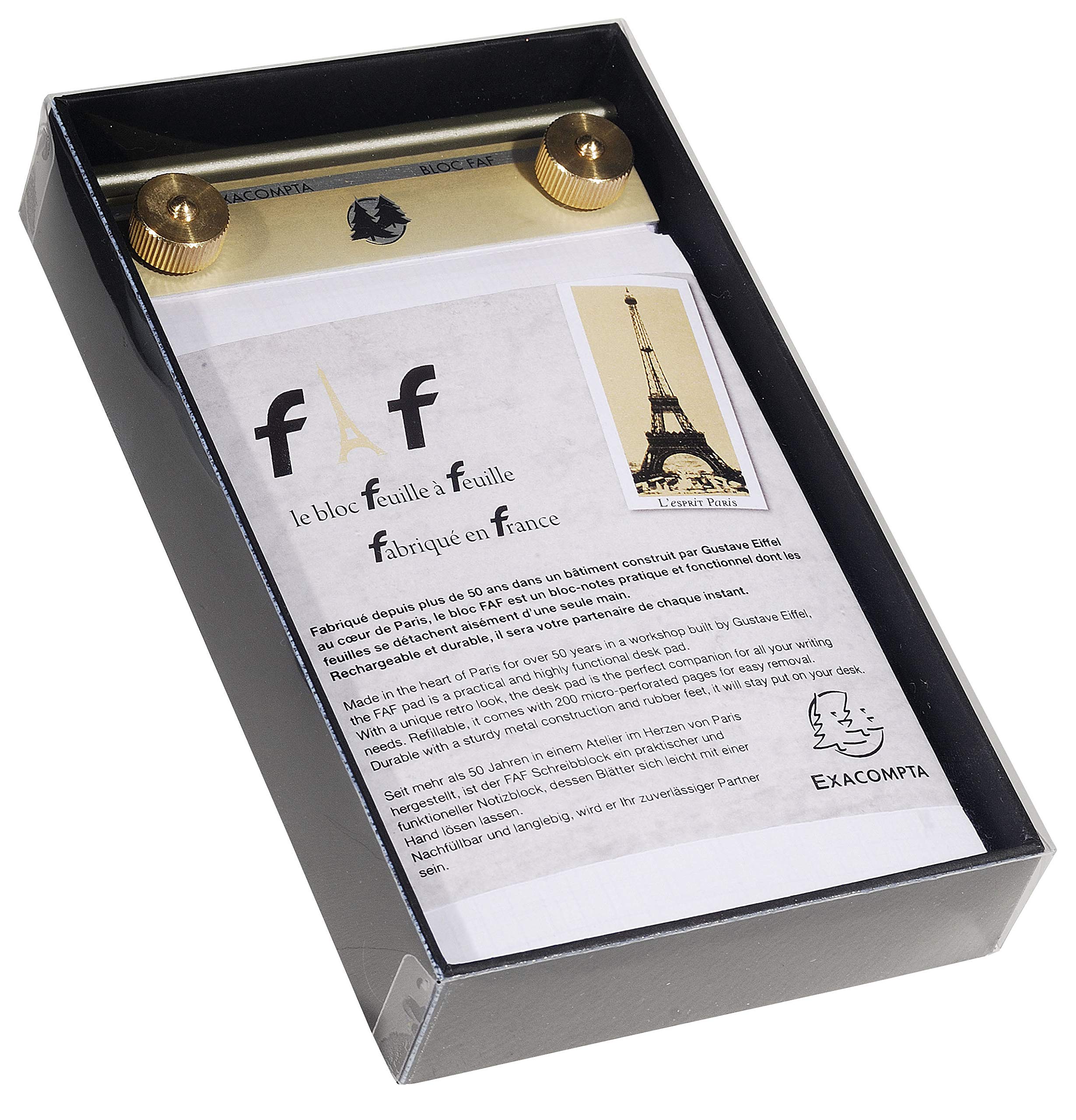 Amazon.co.jp: Exacompta デスク メモパッド メモ帳 無地 N゜2 16×10cm